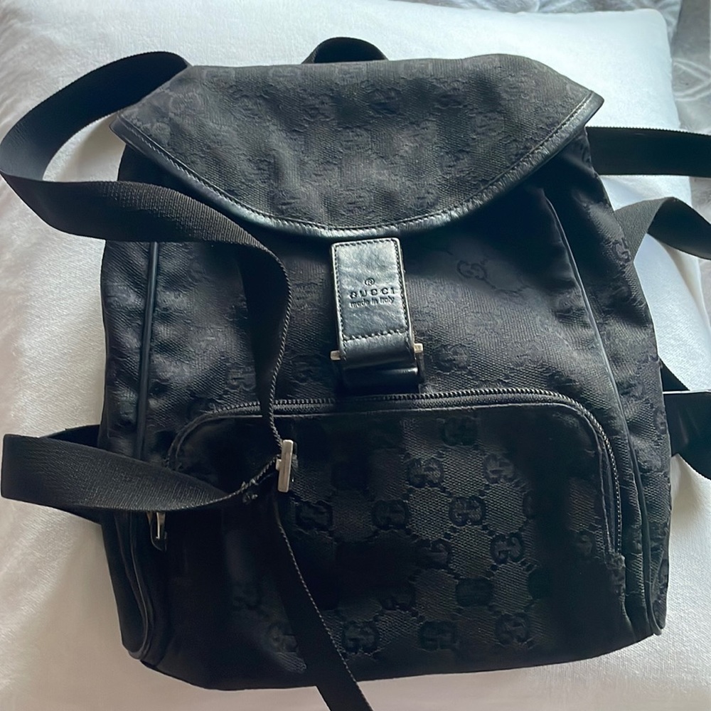 Authentic Vintage Gucci monogram backpack
